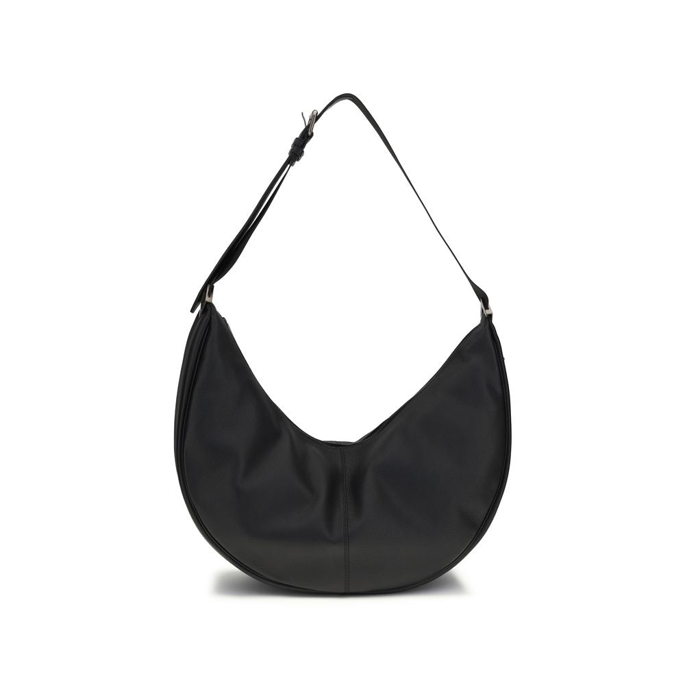 Fendi Black Calf Melon Shoulder Bag