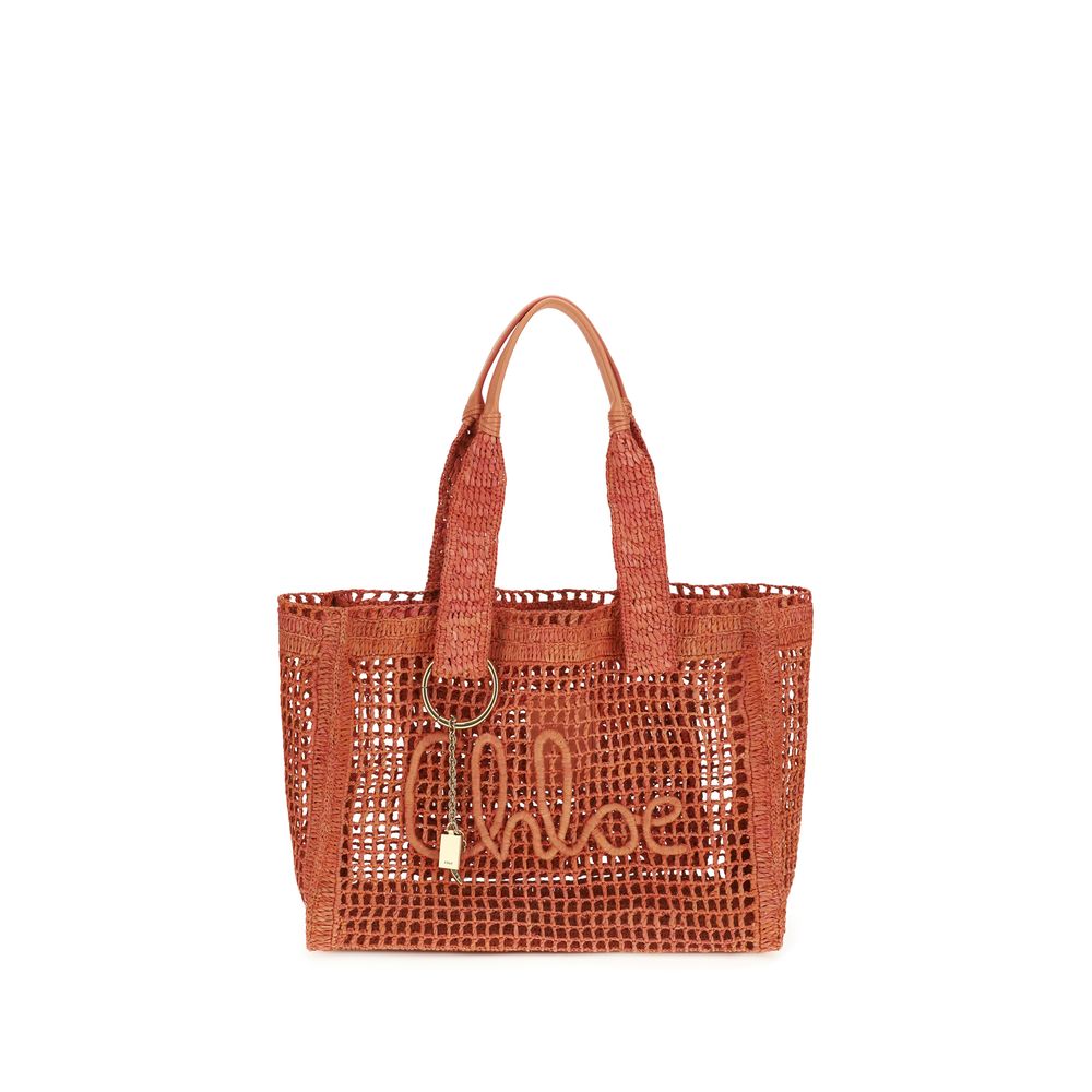 Chloé Multicolor Raffia Shoulder Bag Curated Luxury Accessories by Orvyn
