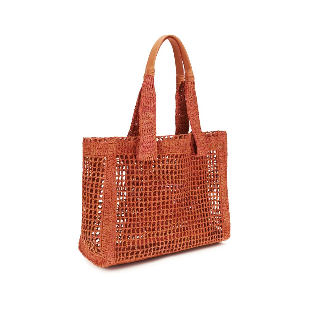 Chloé Multicolor Raffia Shoulder Bag Curated Luxury Accessories by Orvyn