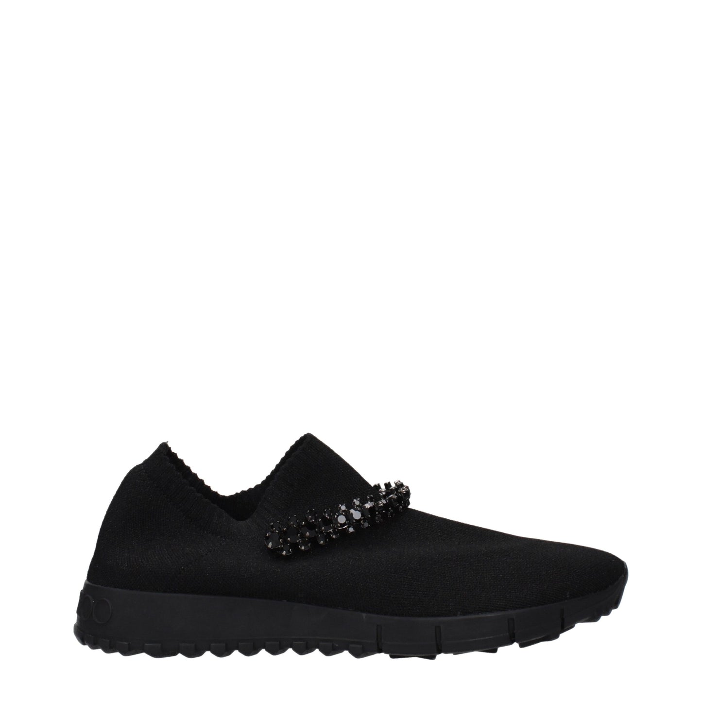 Jimmy Choo Black Fabric Slip-On Loafers Curated Luxury Accessories by Orvyn