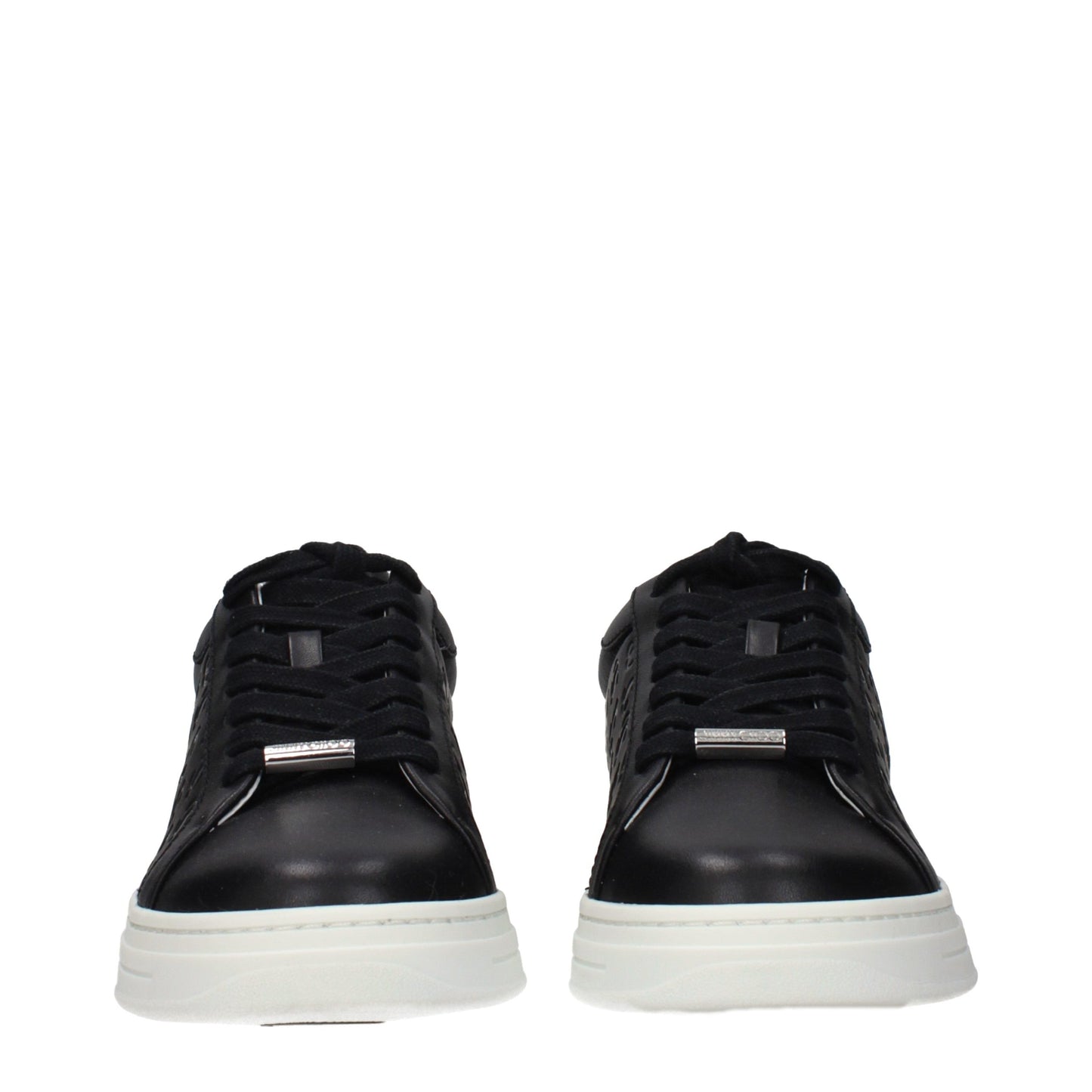 Jimmy Choo Black Leather Low Top Sneakers Curated Luxury Accessories by Orvyn