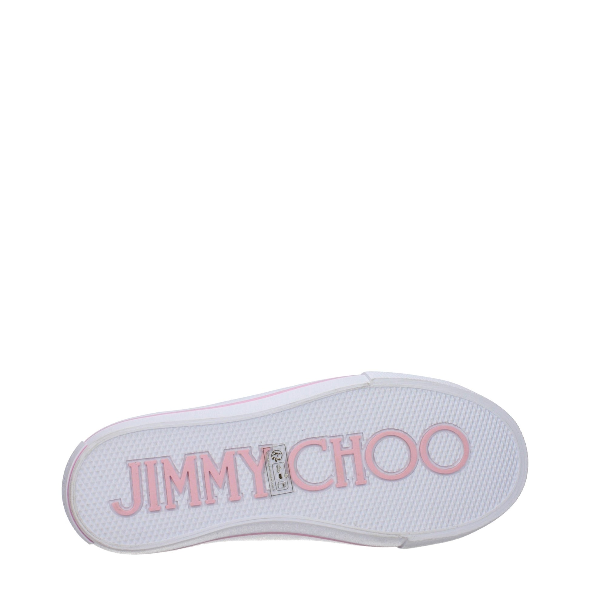 Jimmy Choo Pink Fabric Low Top Sneakers Curated Luxury Accessories by Orvyn