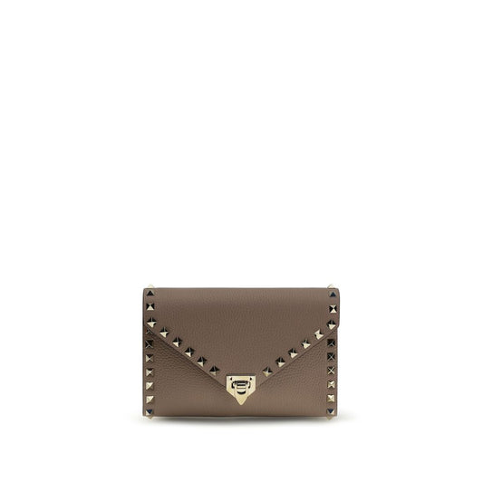 Valentino Garavani Brown Calf Leather Bos Taurus Wallet Curated Luxury Accessories by Orvyn