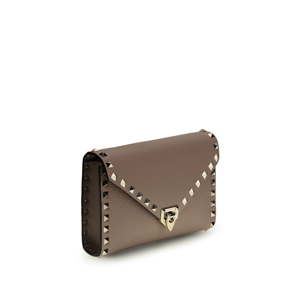 Valentino Garavani Brown Calf Leather Bos Taurus Wallet Curated Luxury Accessories by Orvyn
