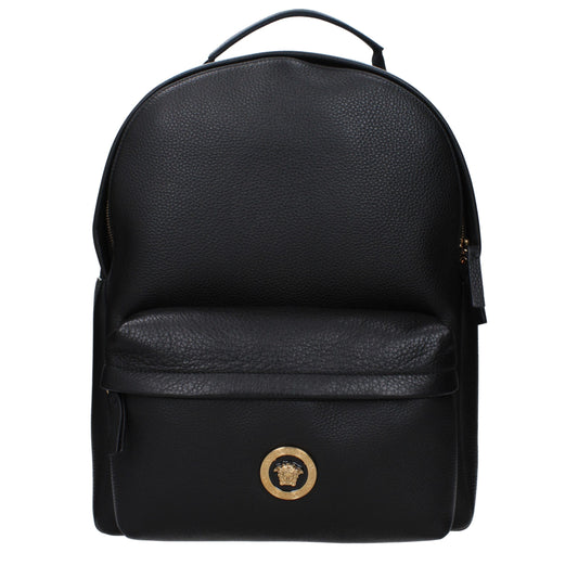 Versace Black Leather Backpack Curated Luxury Accessories by Orvyn
