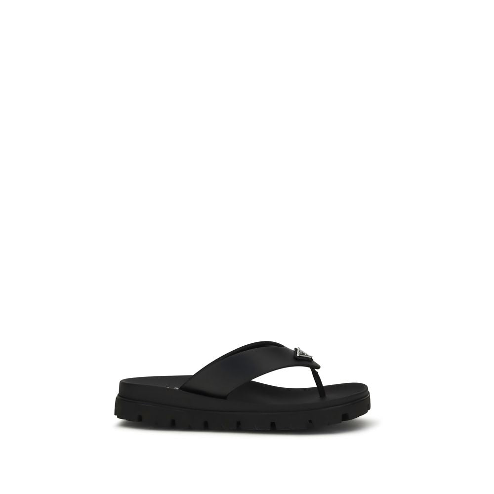 Prada Brown Calf Leather Bos Taurus Sandals Curated Luxury Accessories by Orvyn