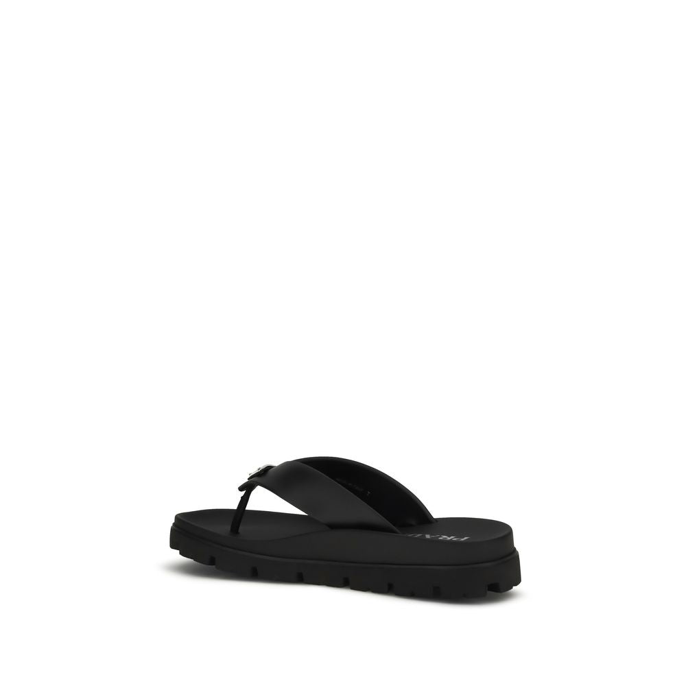 Prada Brown Calf Leather Bos Taurus Sandals Curated Luxury Accessories by Orvyn