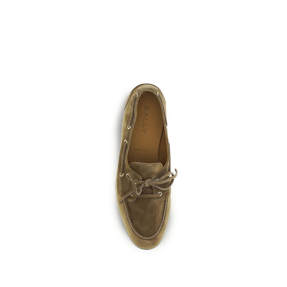 Bally Beige Buffalo Leather Slip-On Loafers Curated Luxury Accessories by Orvyn