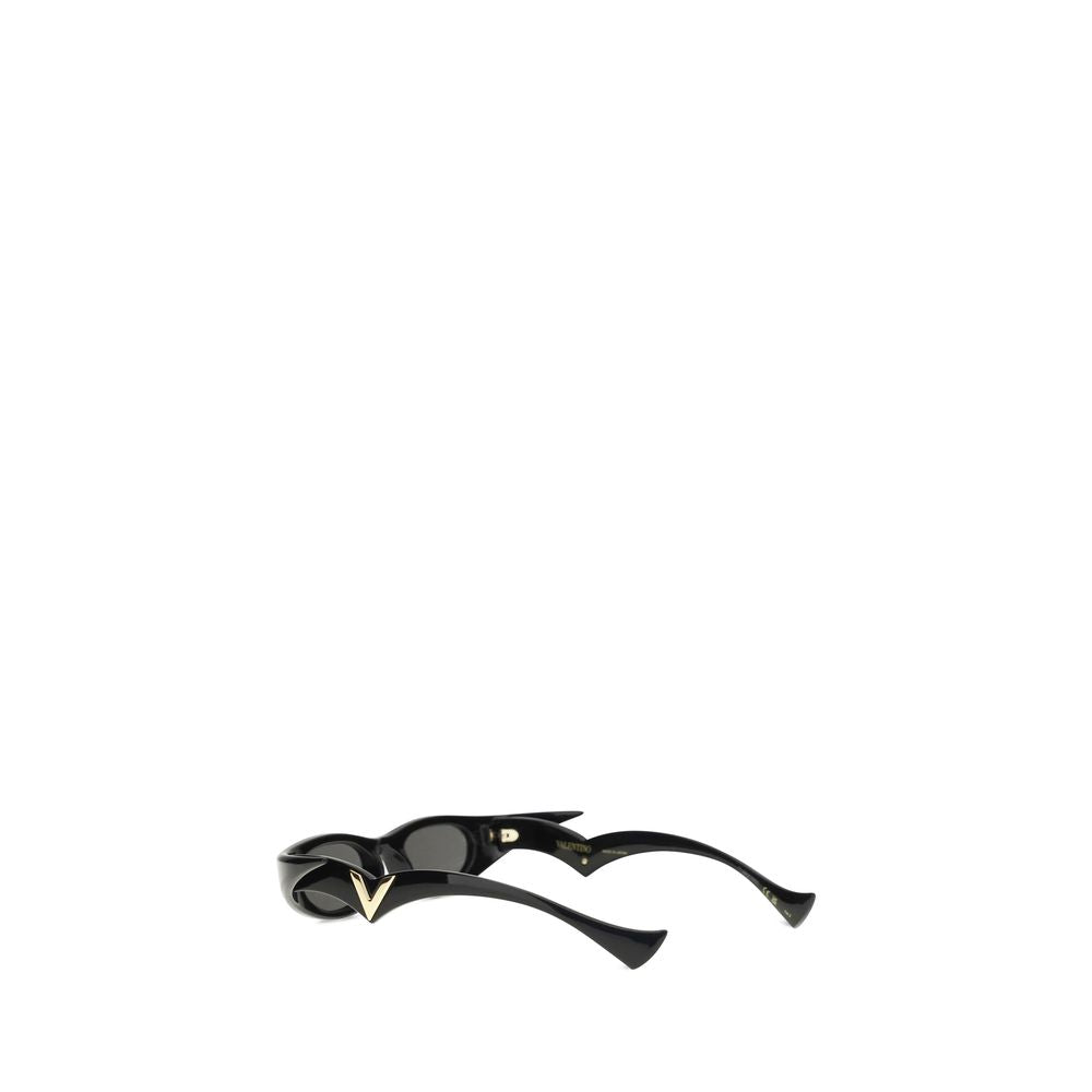 Valentino Garavani Black Acetate Sunglasses Curated Luxury Accessories by Orvyn