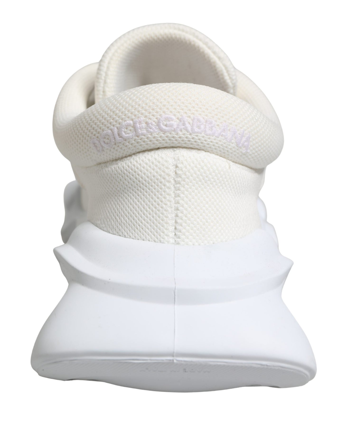 Dolce & Gabbana White Slip On Wave Low Top Sneakers Shoes Curated Luxury Accessories by Orvyn