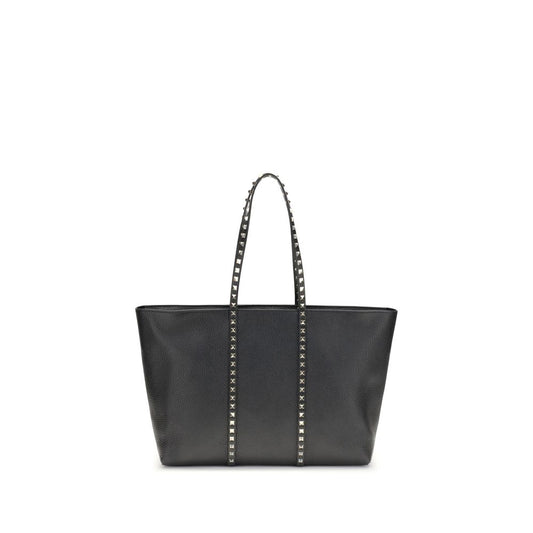 Valentino Garavani Black Rockstud Tote Bag