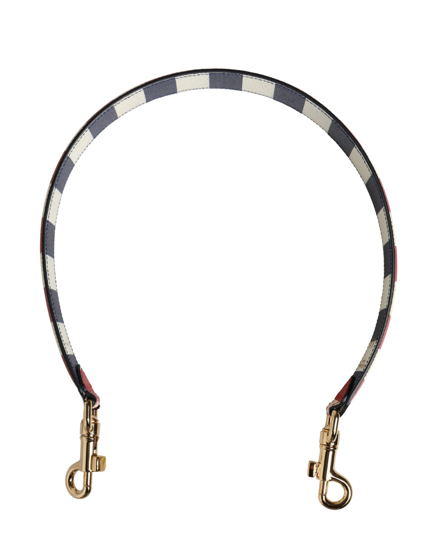 Dolce & Gabbana Multicolor Leather Striped Bag Accessory Shoulder Strap Curated Luxury Accessories by Orvyn