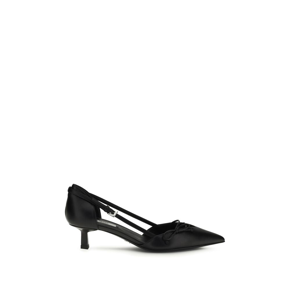 Prada Black Goatskin High Heel Pumps Curated Luxury Accessories by Orvyn