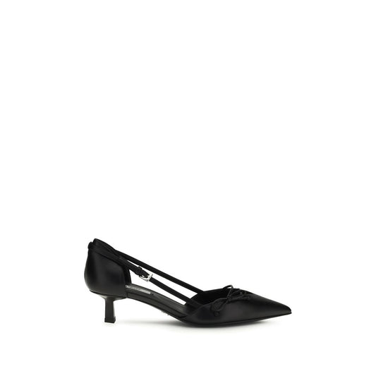 Prada Black Goatskin High Heel Pumps Curated Luxury Accessories by Orvyn
