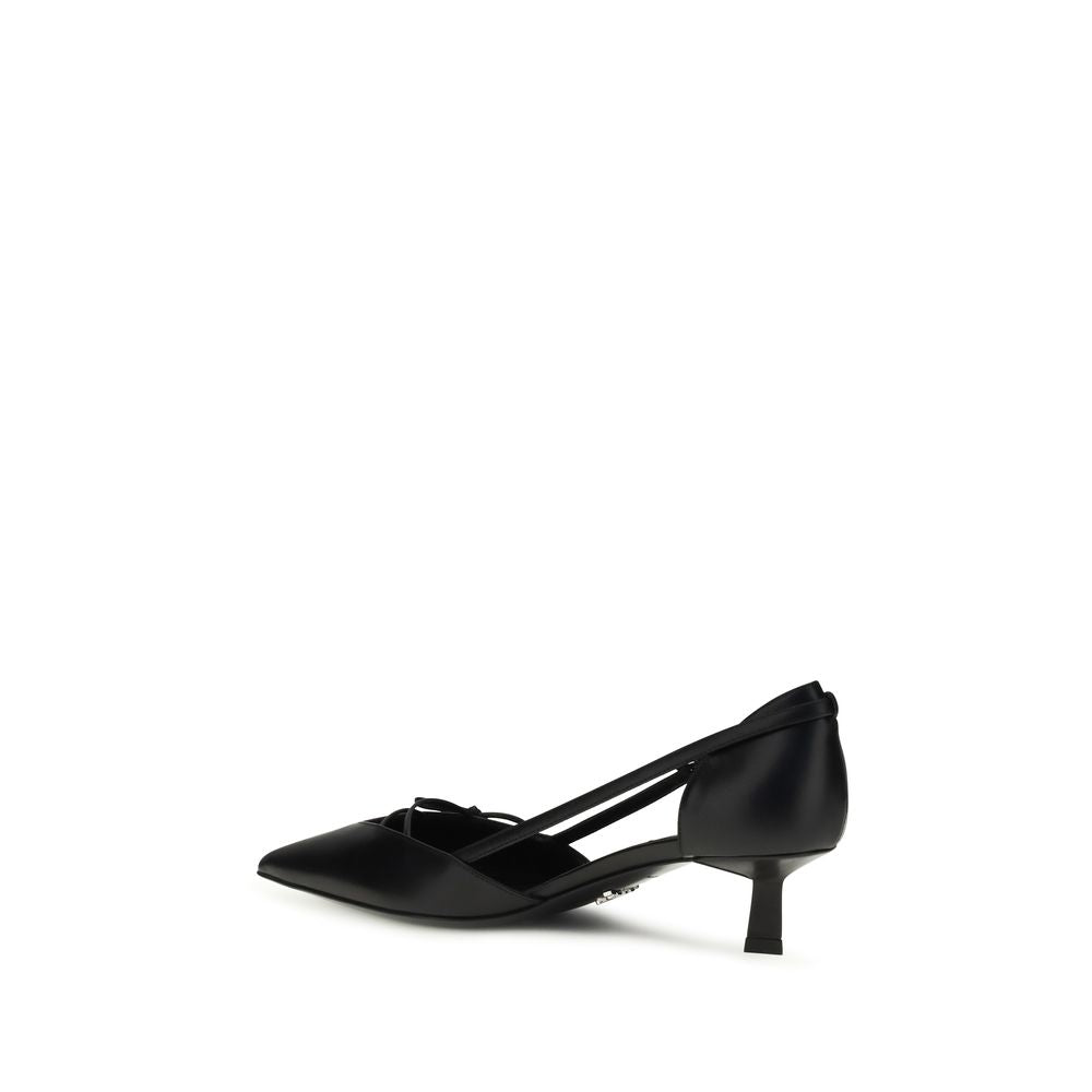 Prada Black Goatskin High Heel Pumps Curated Luxury Accessories by Orvyn