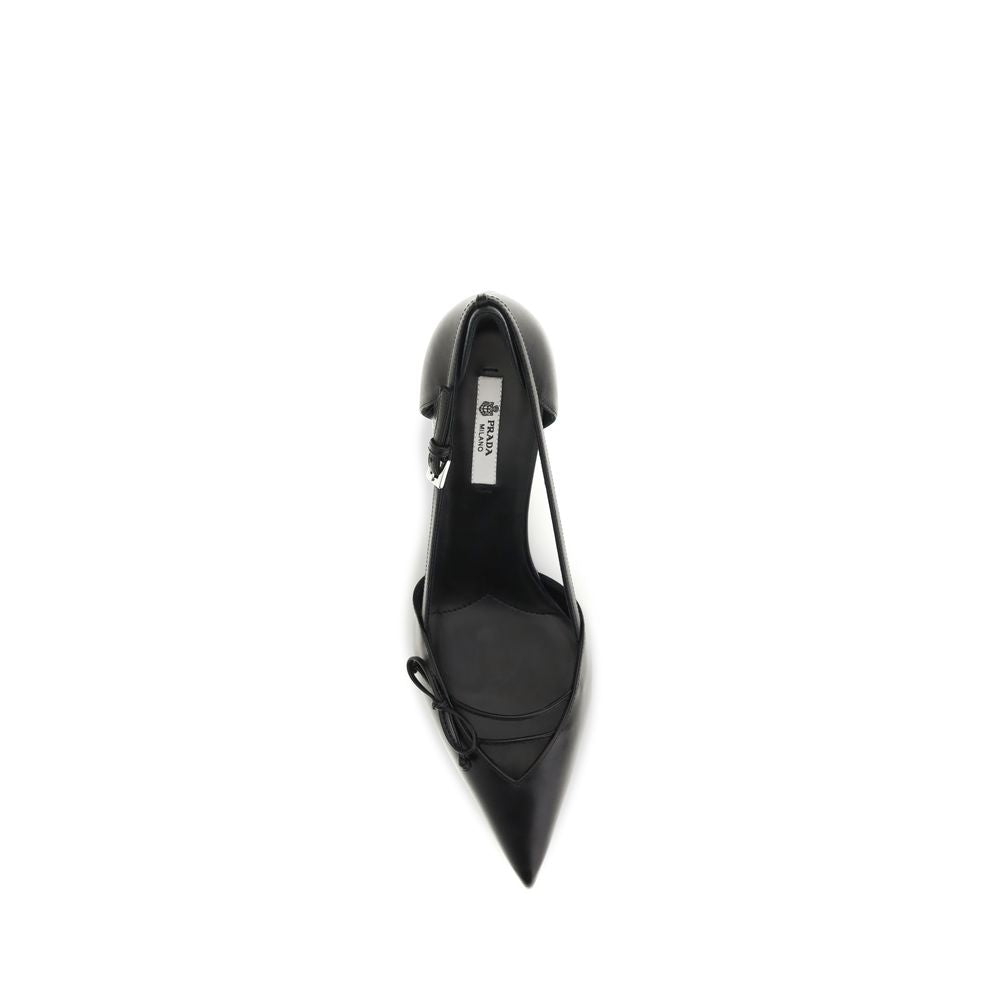 Prada Black Goatskin High Heel Pumps Curated Luxury Accessories by Orvyn