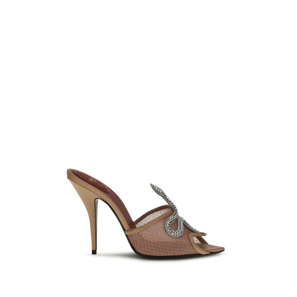 Valentino Garavani Multicolor Goatskin Stiletto Heel Sandals Curated Luxury Accessories by Orvyn