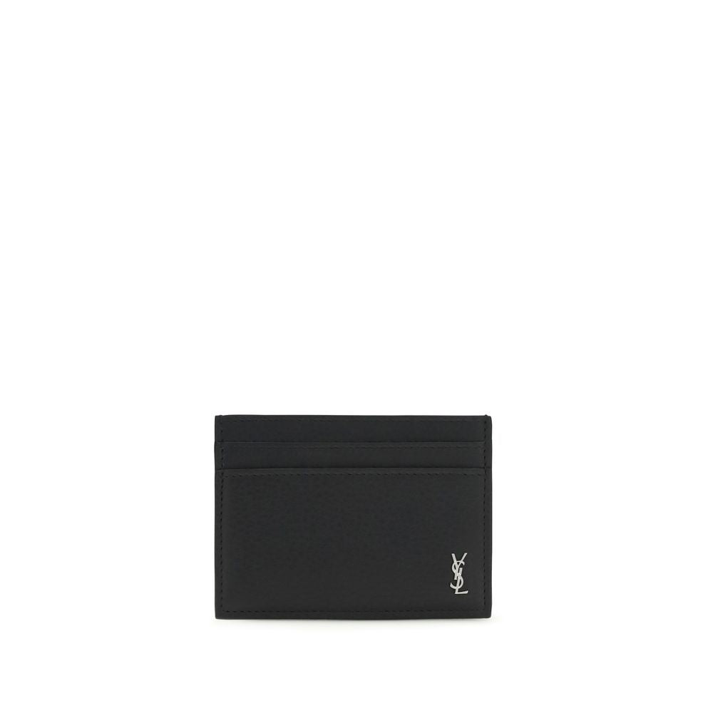 Saint Laurent Black Calf Leather Bos Taurus Wallet Curated Luxury Accessories by Orvyn