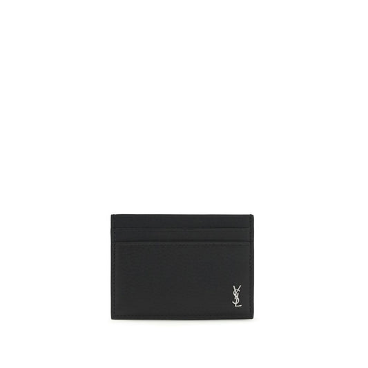 Saint Laurent Black Calf Leather Bos Taurus Wallet Curated Luxury Accessories by Orvyn