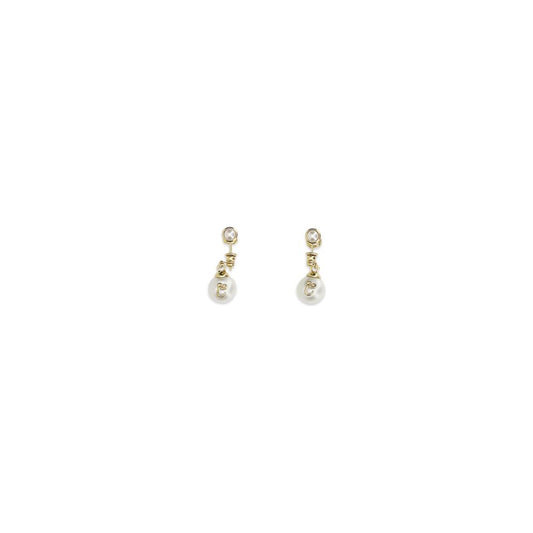 Chloé Gold Metal Earrings Curated Luxury Accessories by Orvyn