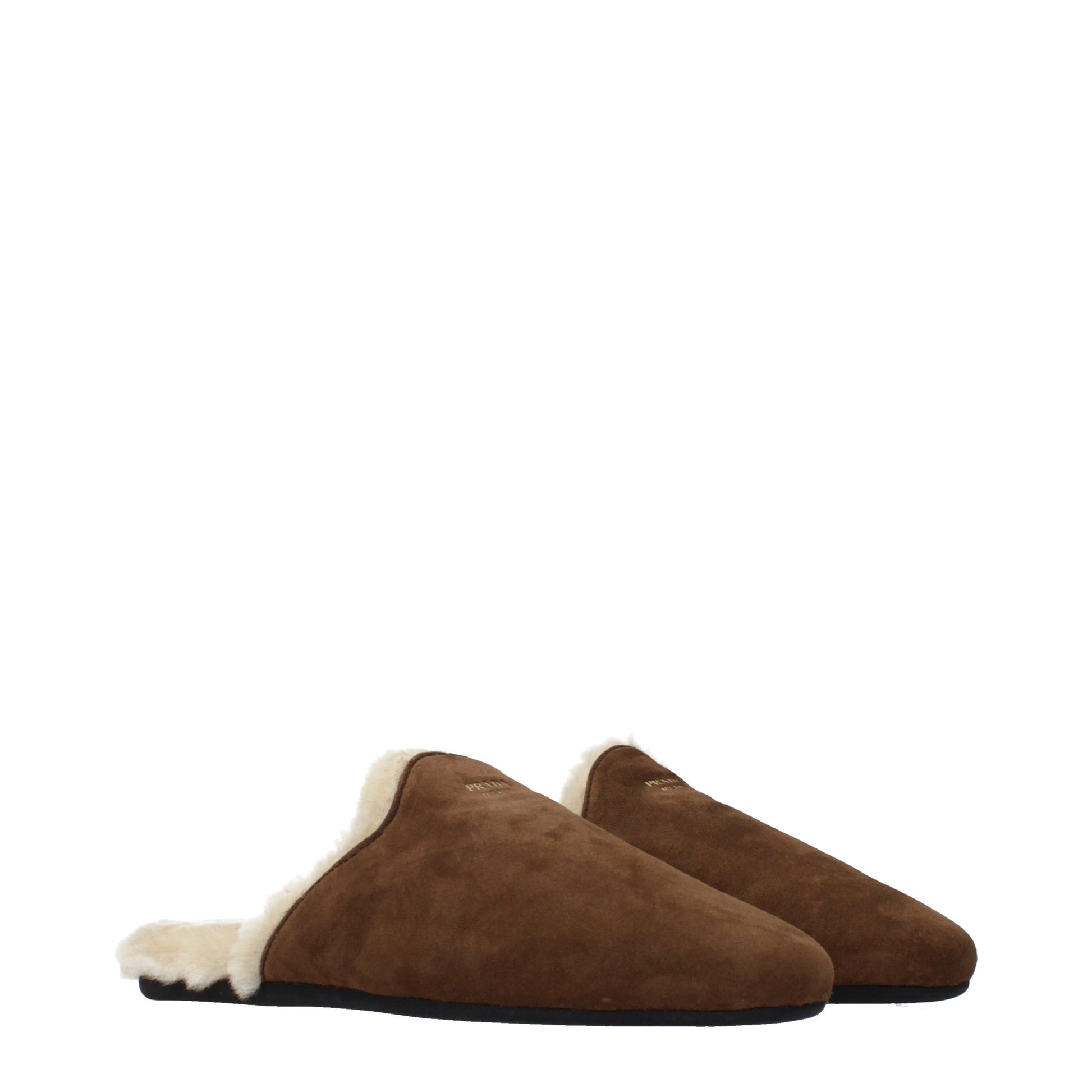 Prada Brown Leather Slippers Curated Luxury Accessories by Orvyn