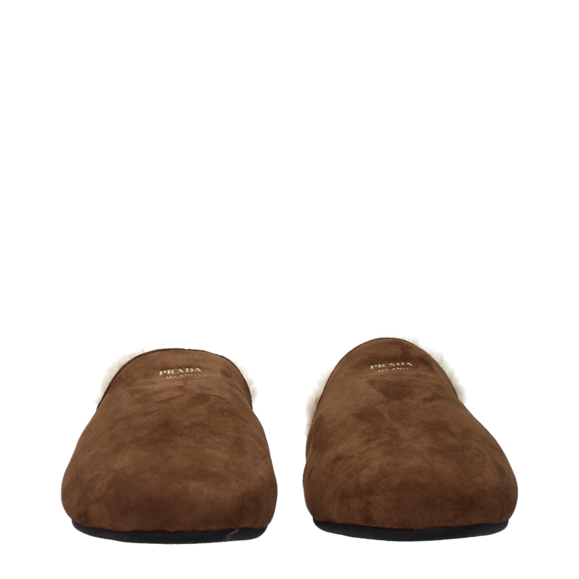Prada Brown Leather Slippers Curated Luxury Accessories by Orvyn