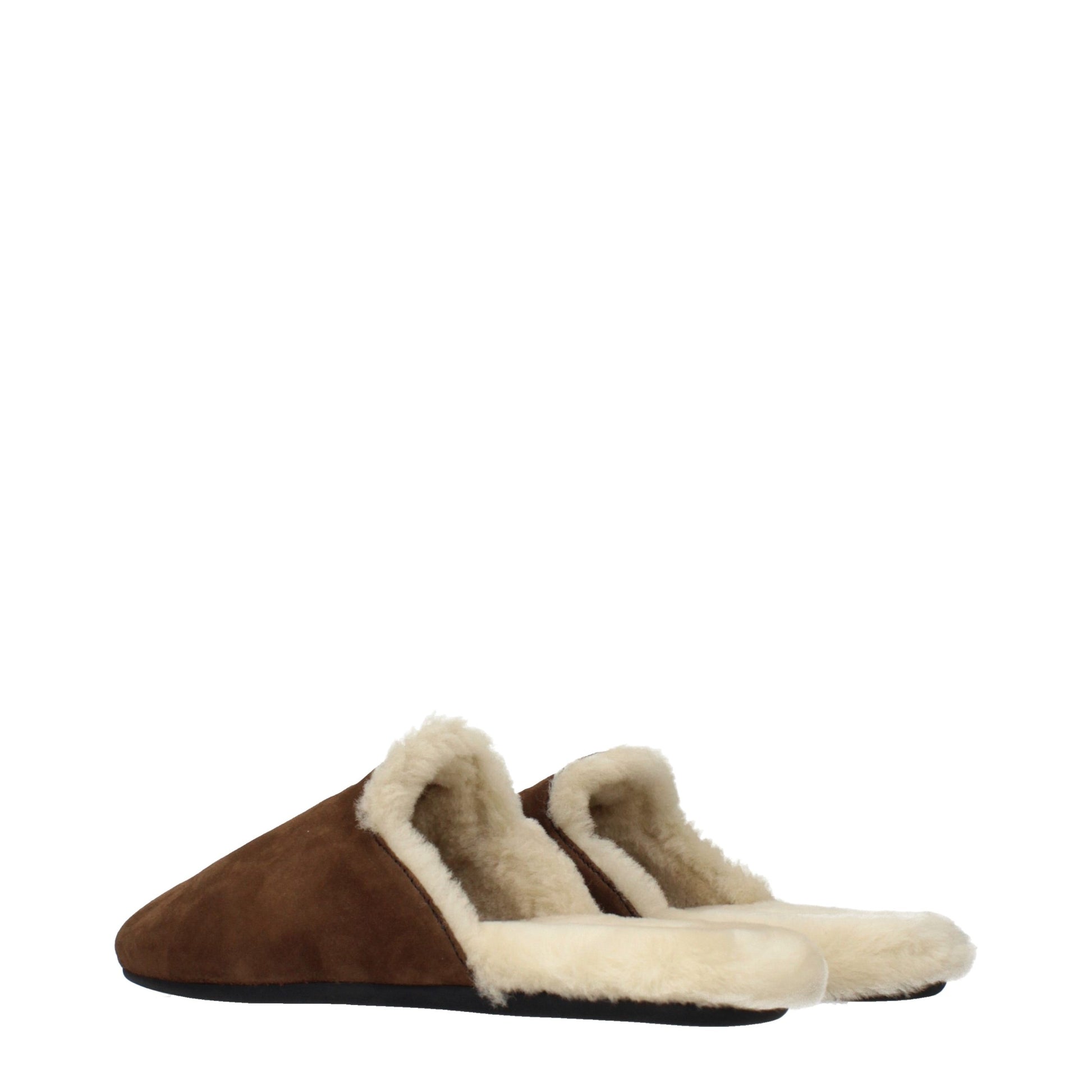 Prada Brown Leather Slippers Curated Luxury Accessories by Orvyn