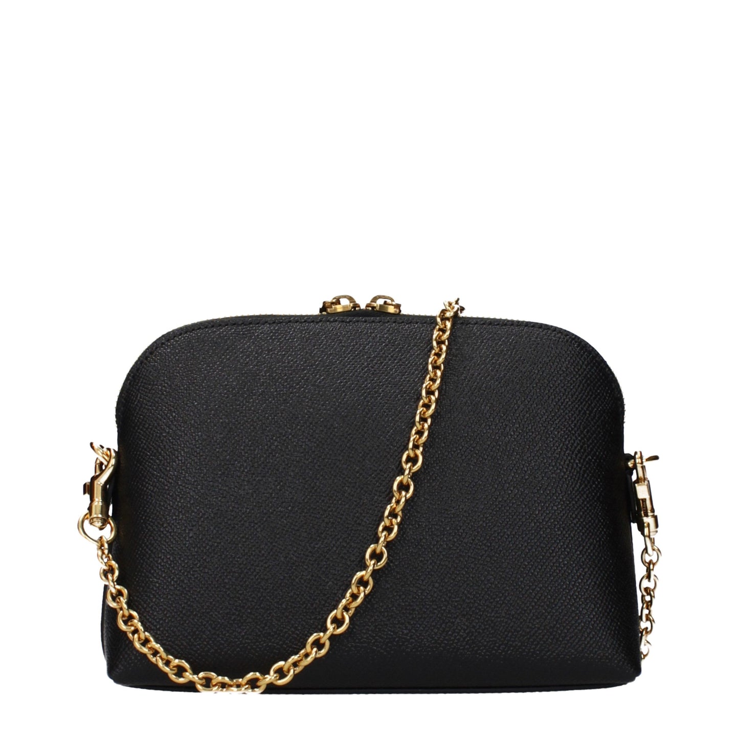 Dolce & Gabbana Black Leather Shoulder Bag Curated Luxury Accessories by Orvyn