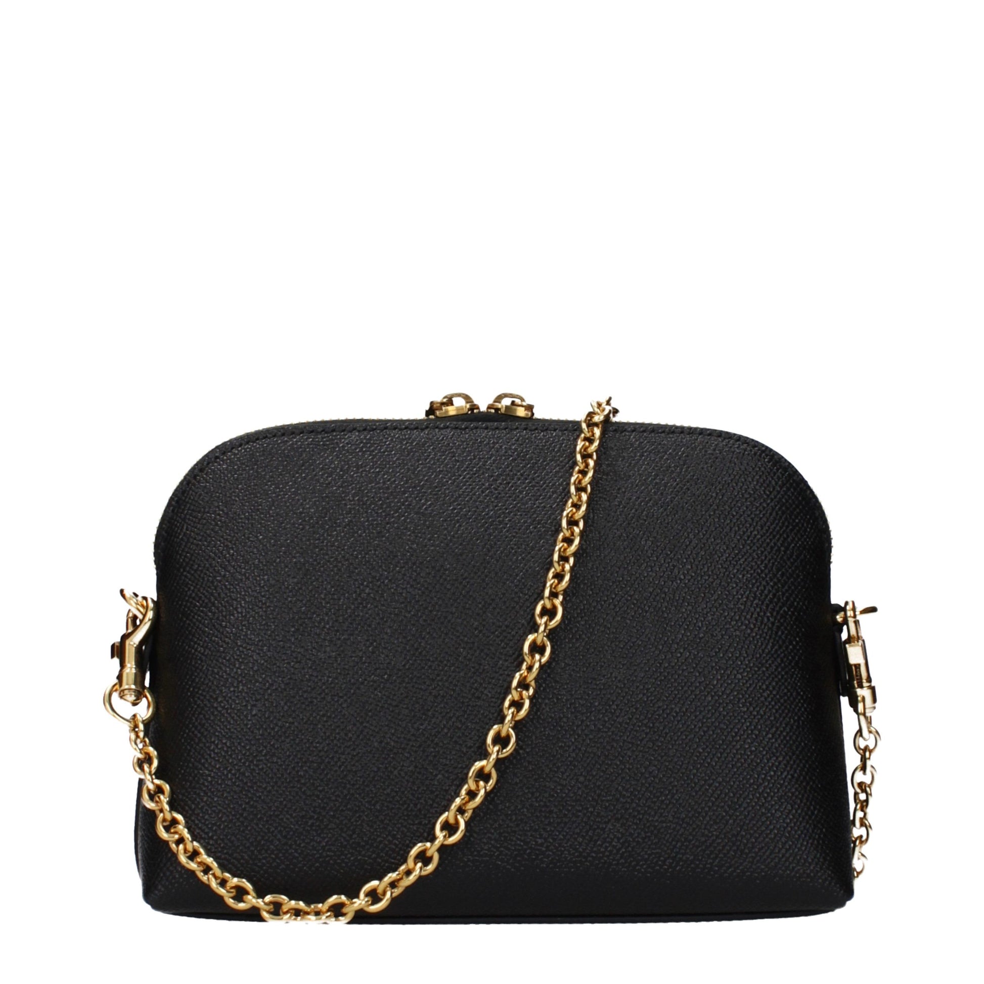 Dolce & Gabbana Black Leather Shoulder Bag Curated Luxury Accessories by Orvyn