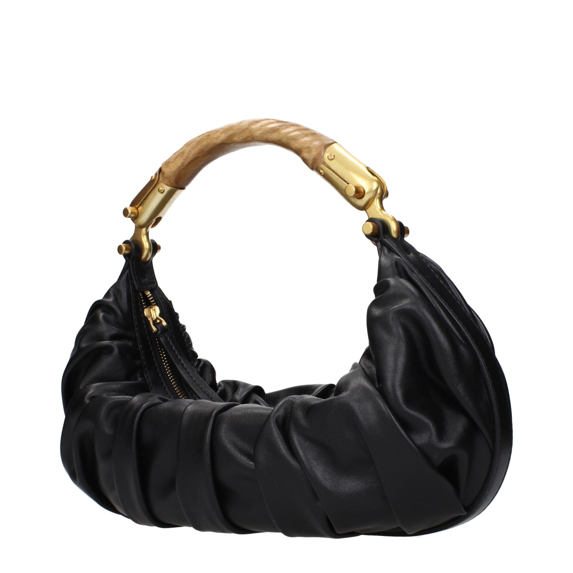 Balmain Black Leather Handbag Curated Luxury Accessories by Orvyn