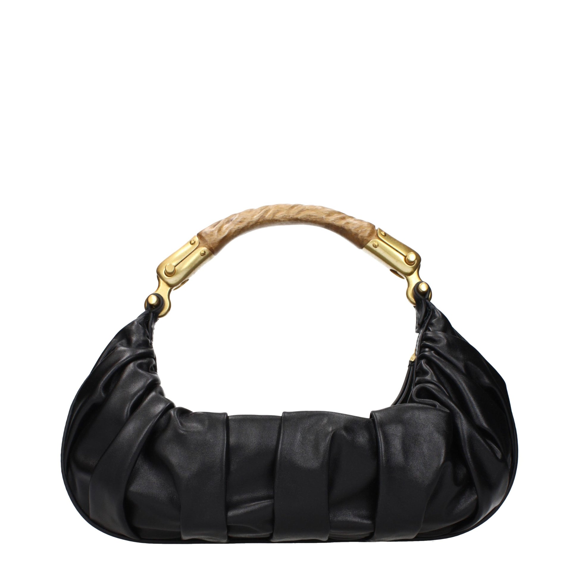 Balmain Black Leather Handbag Curated Luxury Accessories by Orvyn