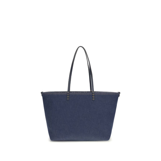 Fendi Medium Roll Bag Denim Blue