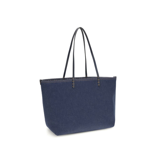 Fendi Medium Roll Bag Denim Blue