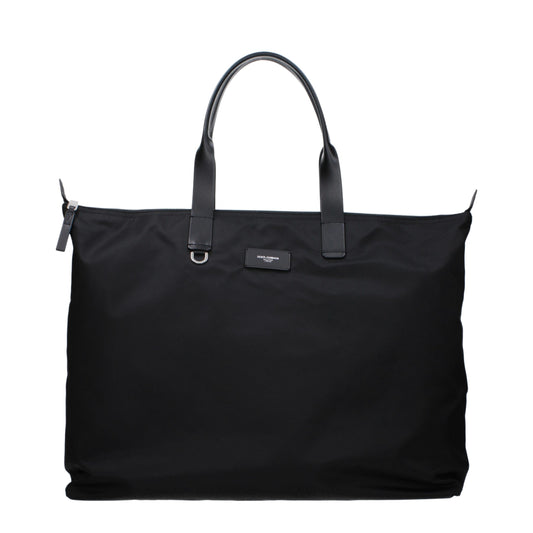 Dolce & Gabbana Black Nylon Shoulder Bag Curated Luxury Accessories by Orvyn