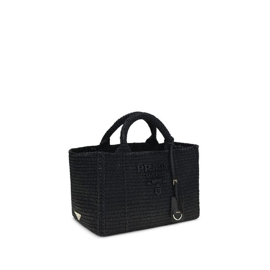 Prada Crochet Tote Bag – Black
