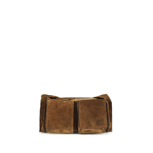 discover authentic Miu Miu Brown Calf Leather Bos Taurus Shoulder Bag curated by Orvyn luxury accessories