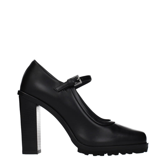 Max Mara Black Leather High Heel Pumps Curated Luxury Accessories by Orvyn