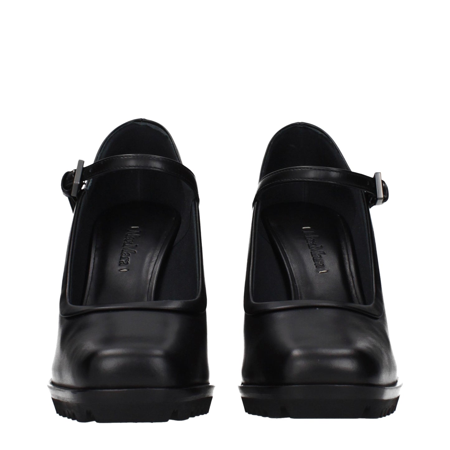 Max Mara Black Leather High Heel Pumps Curated Luxury Accessories by Orvyn