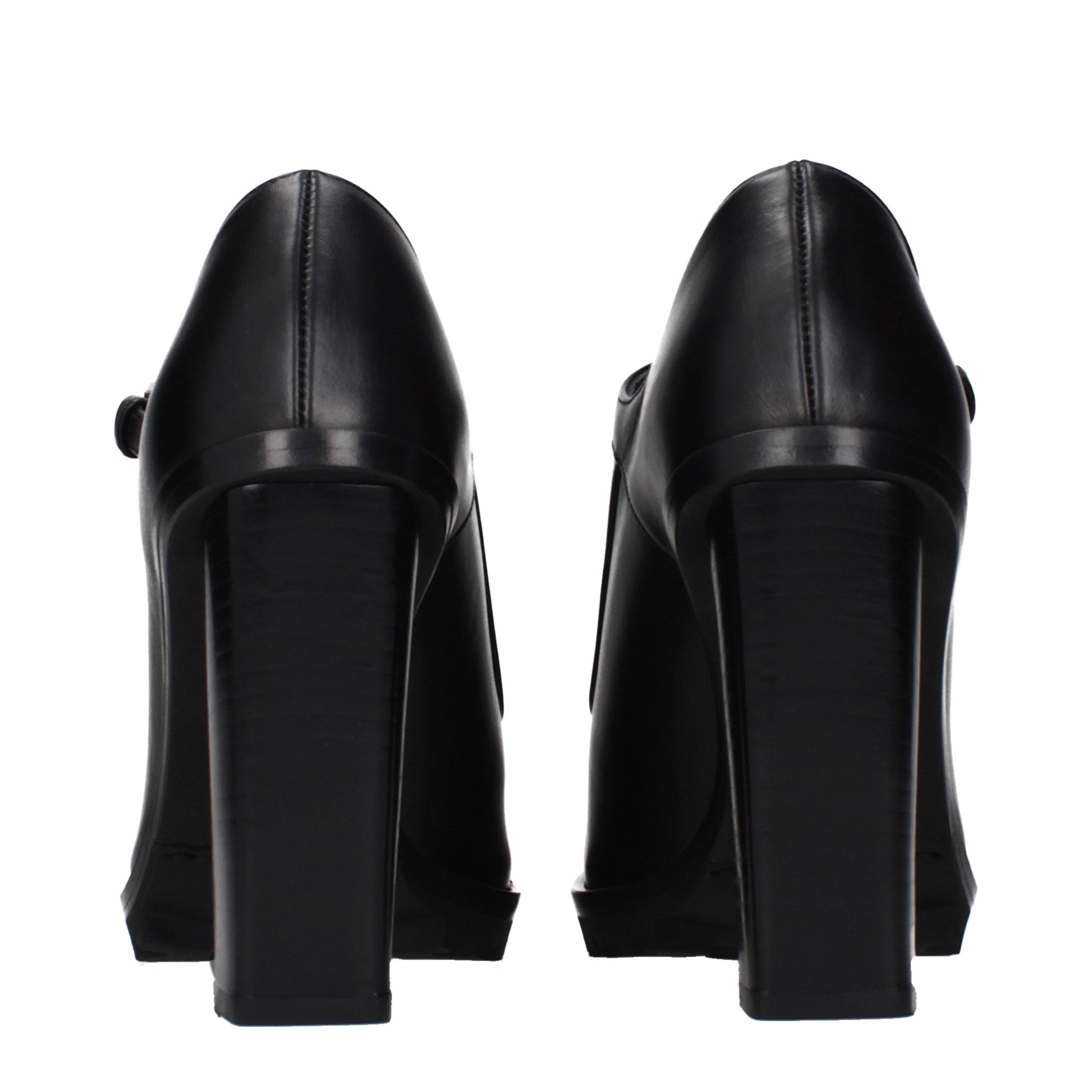Max Mara Black Leather High Heel Pumps Curated Luxury Accessories by Orvyn