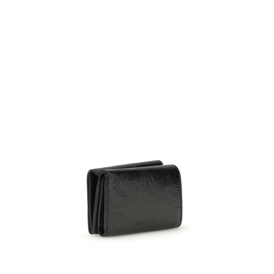 Balenciaga Black Lamb Ovis Aries Aries Wallet Curated Luxury Accessories by Orvyn