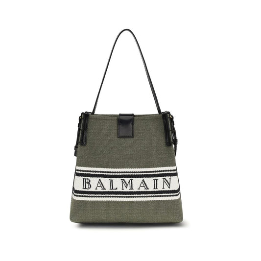 Balmain Bicolor Cotton Backet Bag Curated Luxury Accessories by Orvyn
