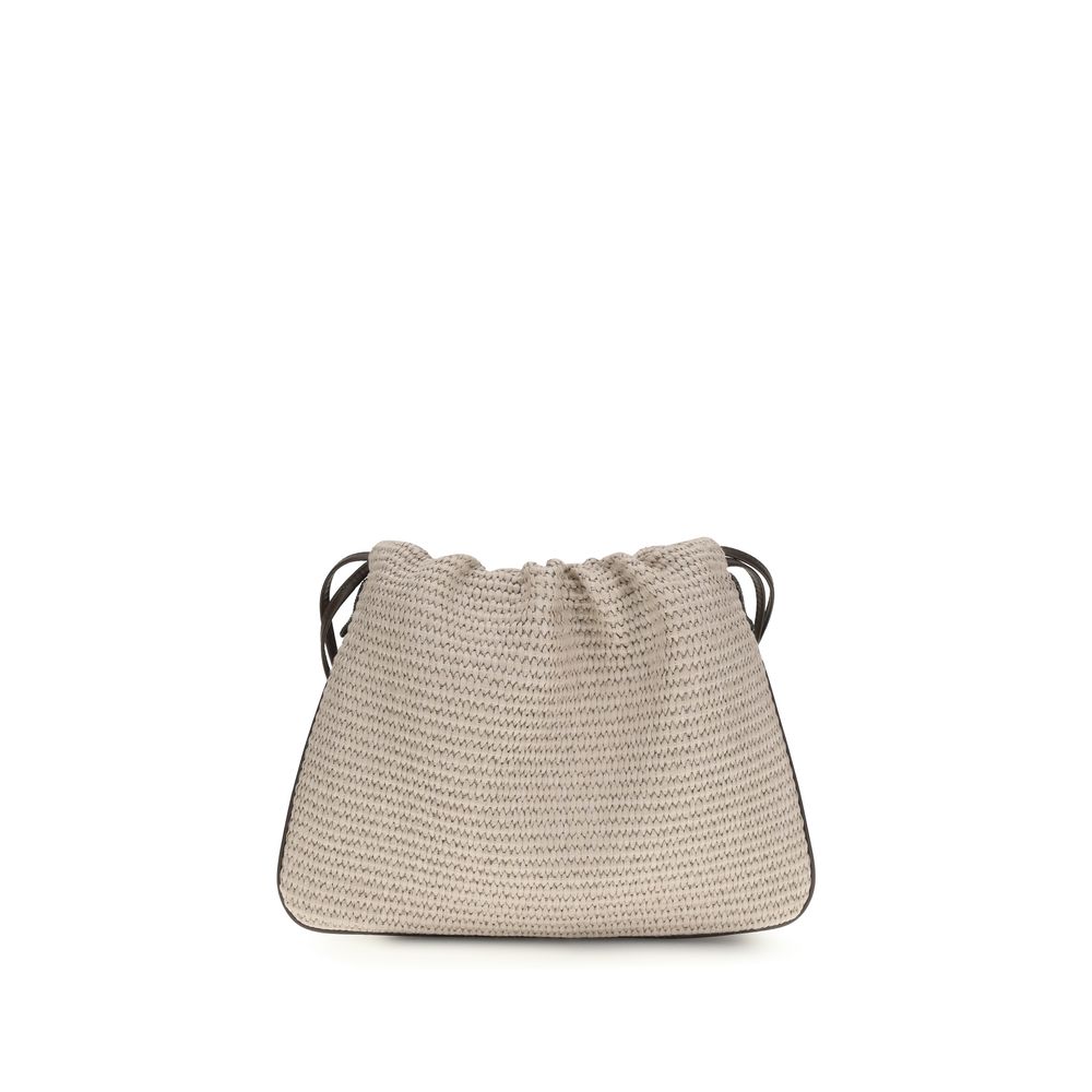 Brunello Cucinelli Beige Cotton Handbag Curated Luxury Accessories by Orvyn