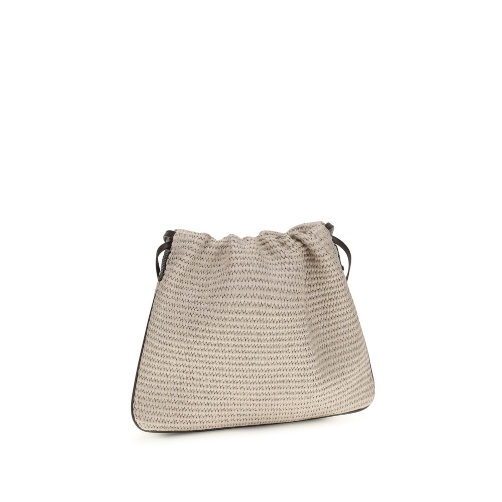 Brunello Cucinelli Beige Cotton Handbag Curated Luxury Accessories by Orvyn