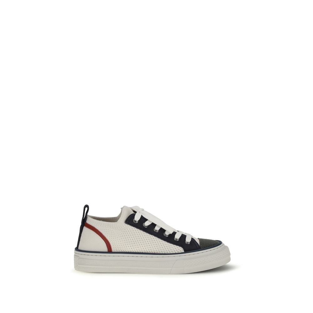 Brunello Cucinelli Multicolor Cotton Low Top Sneakers Curated Luxury Accessories by Orvyn