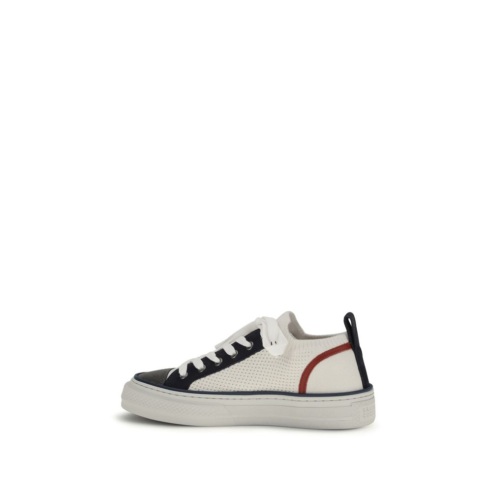 Brunello Cucinelli Multicolor Cotton Low Top Sneakers Curated Luxury Accessories by Orvyn