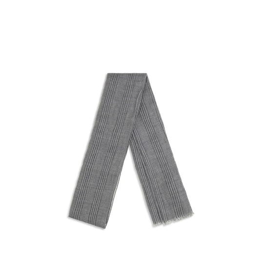 Brunello Cucinelli Gray Linen Scarf Curated Luxury Accessories by Orvyn
