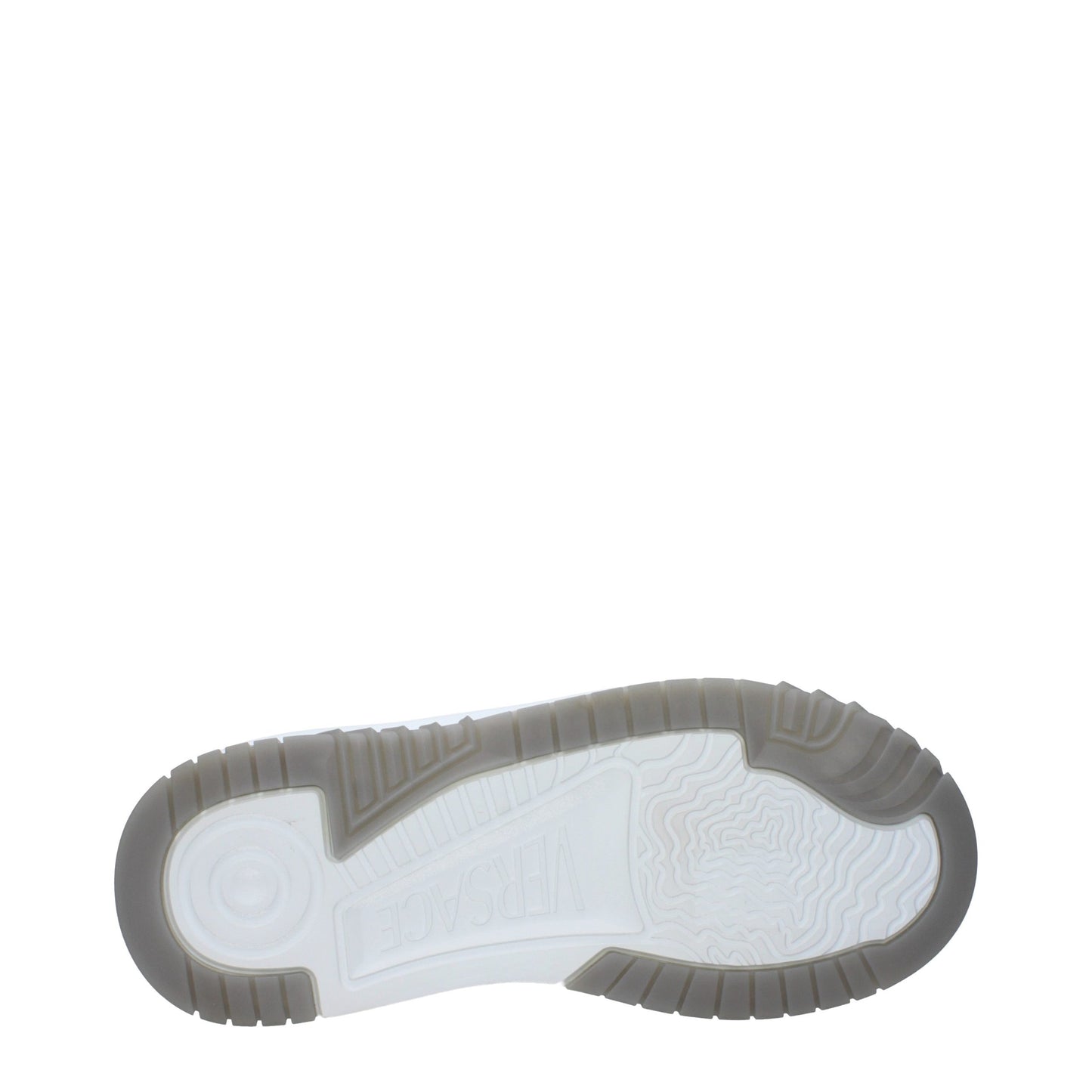 Versace Gray Leather Low Top Sneakers Curated Luxury Accessories by Orvyn