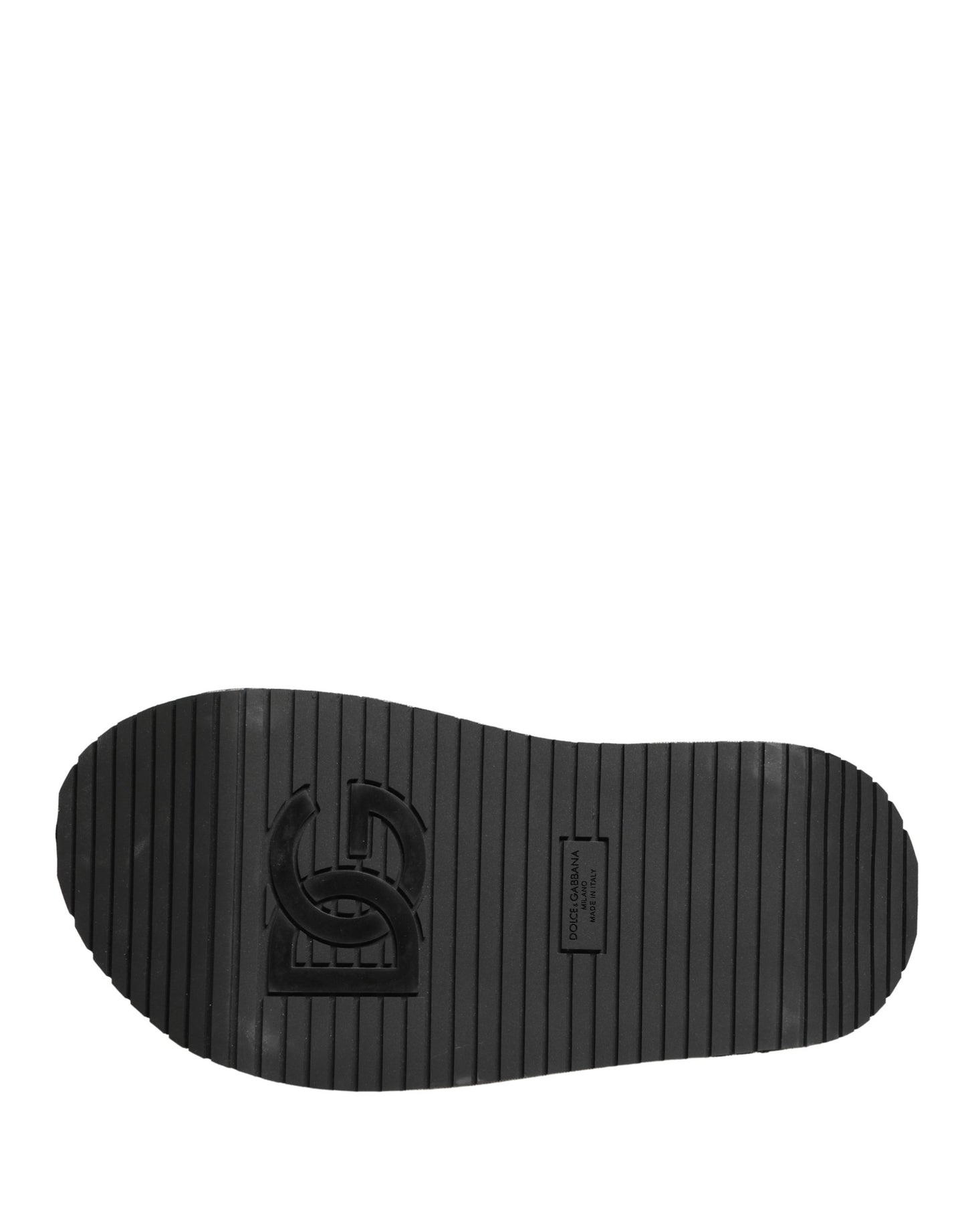 Dolce & Gabbana Gray Leather Monogram Logo Sandals Shoes Curated Luxury Accessories by Orvyn