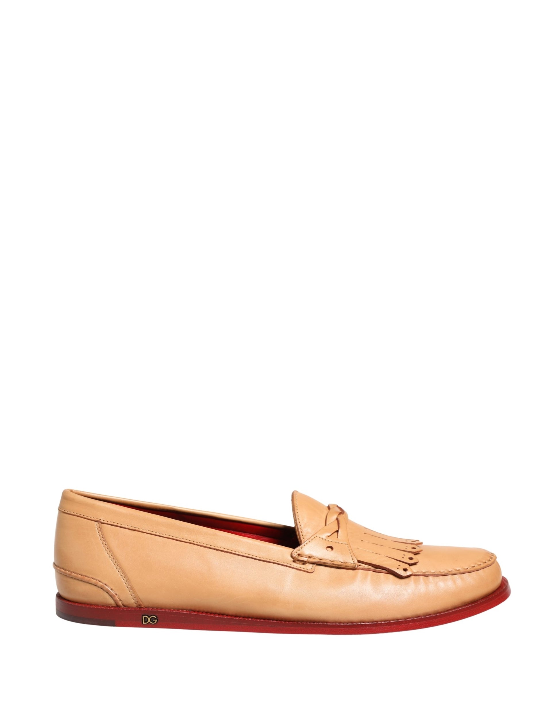 Dolce & Gabbana Beige Tassel Leather Men Slip On Loafers Shoes Curated Luxury Accessories by Orvyn