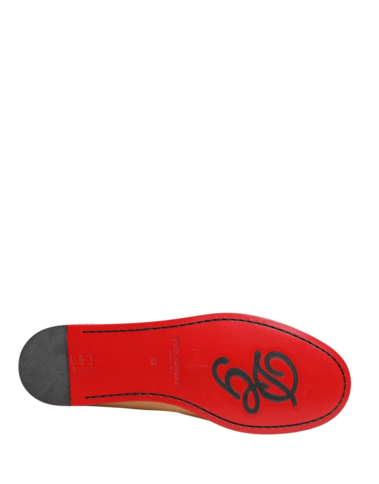 Dolce & Gabbana Beige Tassel Leather Men Slip On Loafers Shoes Curated Luxury Accessories by Orvyn